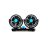  Yavis Trade Kétlapátos Ventilátoros  Dupla Autóhűtő 12V 260*95*140mm Fekete