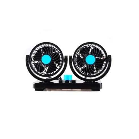 Yavis Trade Kétlapátos Ventilátoros  Dupla Autóhűtő 12V 260*95*140mm Fekete