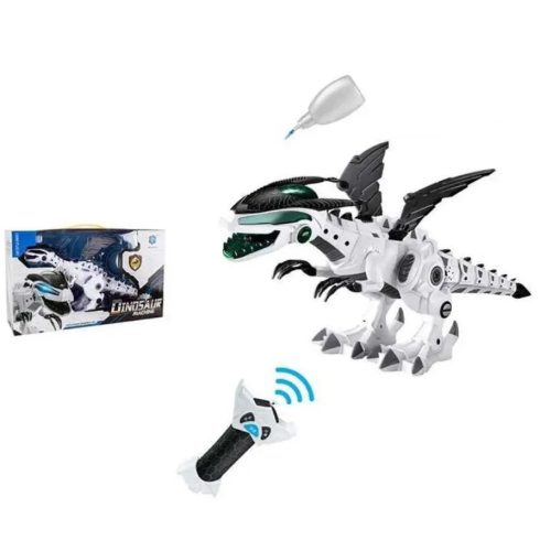 King Óriás Távirányítós Robot Dinoszaurusz Füst + Fény Effektekkel Tűzokádó Sárkány Dínó 50 cm