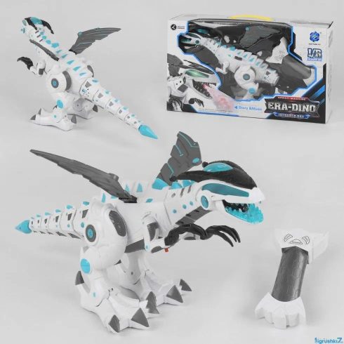 King Óriás Távirányítós Robot Dinoszaurusz Füst + Fény Effektekkel Tűzokádó Sárkány Dínó 50 cm