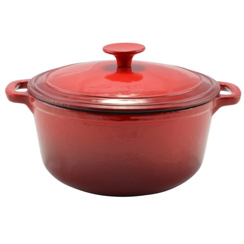 Perfect Home Zománcozott öntöttvas lábas 26cm, 4,2l piros 10566