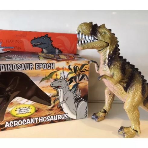 Óriás Sétáló Dinosaur T-Rex Hanggal és Mozgással Dino Epoch (1121) Acrochantosaurus Dinoszaurusz Dínó