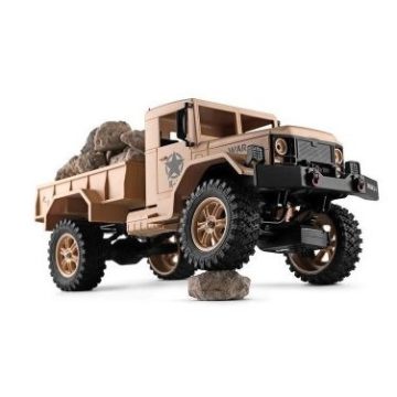   Nagy WLToys Full Finomvezérlésű 1:12 Dodge Military Truck Pakolható M35 2.4GHz 4WD Katonai Teherautó Modell 1.2Kg Teherbírás 15km/h