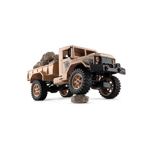 Nagy WLToys Full Finomvezérlésű 1:12 Dodge Military Truck Pakolható M35 2.4GHz 4WD Katonai Teherautó Modell 1.2Kg Teherbírás 15km/h