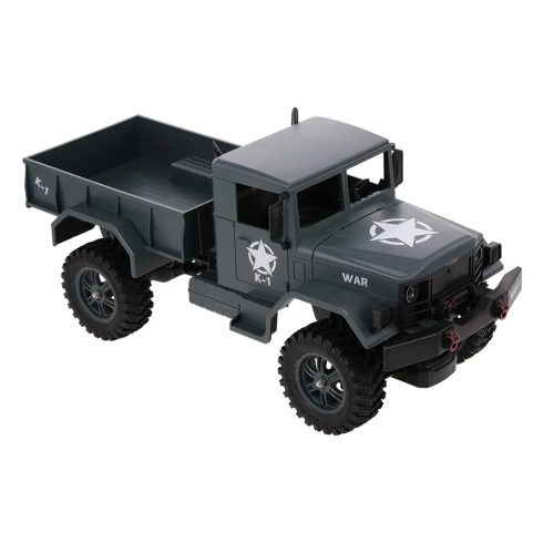 Nagy WLToys Full Finomvezérlésű 1:12 Dodge Military Truck Pakolható M35 2.4GHz 4WD Katonai Teherautó Modell 1.2Kg Teherbírás 15km/h