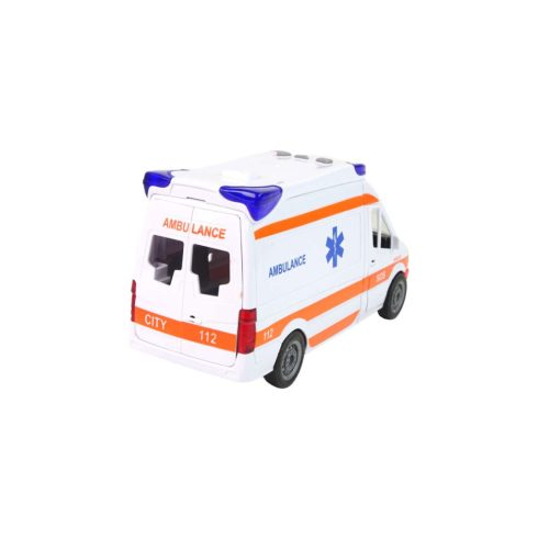 Interaktív Ambulance + Hordágy Fény és hanghatások! Ajtók nyitása 25 Cm