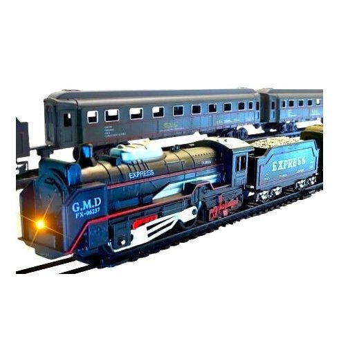 Classical Train Elemes Kisvasút Szett fény És Hanghatással Vonat Vasút Készlet