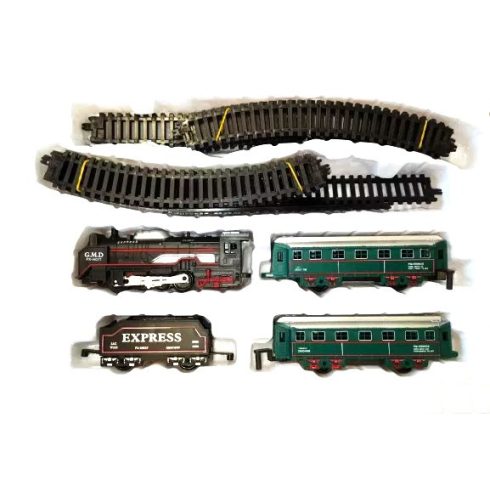Classical Train Elemes Kisvasút Szett fény És Hanghatással Vonat Vasút Készlet