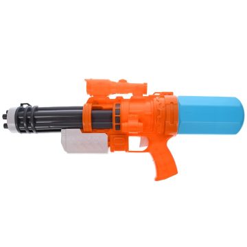   5 Lövetű Játék Vízpisztoly tartály 500 ml WaterGun 40 cm kék/narancs Vizipuska Vízipuska