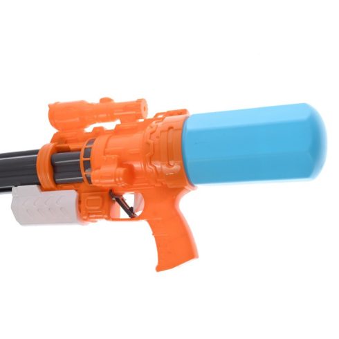 5 Lövetű Játék Vízpisztoly tartály 500 ml WaterGun 40 cm kék/narancs Vizipuska Vízipuska
