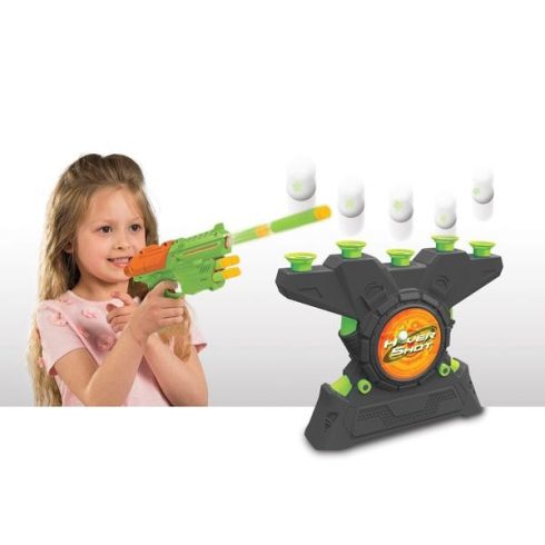 Air Shots Lebegő labdás céllövő készlet - foszforeszkáló célba lövő szett 2in1 Találd el a labdákat kihívás ! Karácsony Sláger Termék
