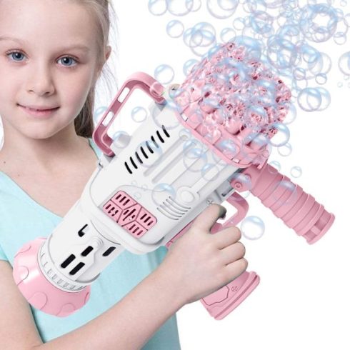 Impozáns Buborékfújó Gépfegyver – a nyár legnagyobb slágere (BBJ) Buborék Fújó Pisztoly