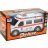  Deluxe 25 Cm  Ambulance Villogó Szirénázó Mentő Autó Ütközés Érzékeléssel
