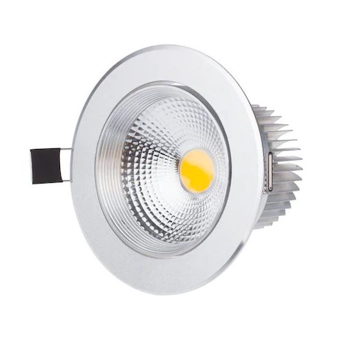 3W Mini Spot Lámpa Kellemes Természetes Fényű COB Led - del / fém szín billenthető Meleg Fehér 8,2 Cm