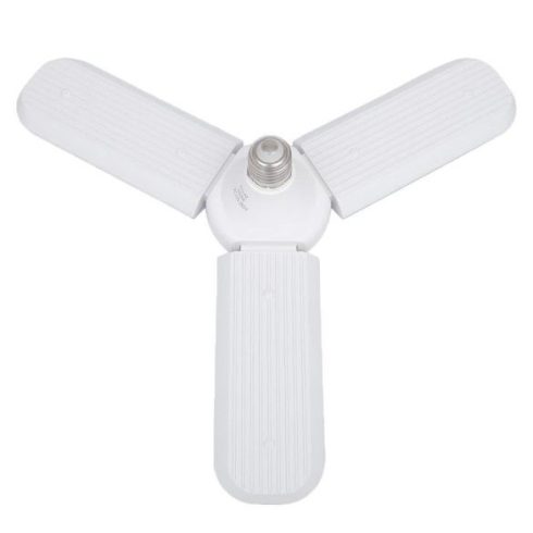 45W Háromágú Kihajtható LED lámpa, E27, hideg fehér