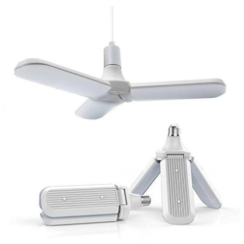 45W Háromágú Kihajtható LED lámpa, E27, hideg fehér