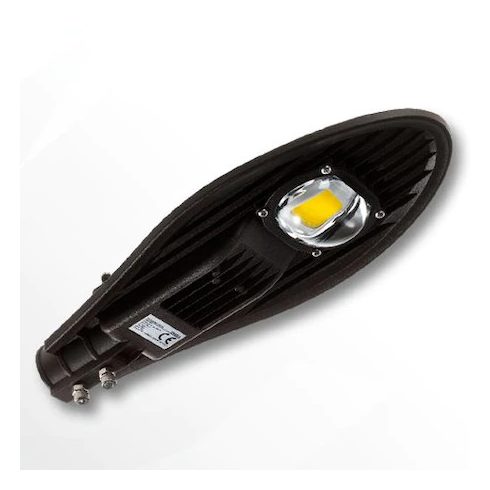 LED utcai világító lámpa, utcai projektor, 50W, IP65, hideg fehér fény, fekete