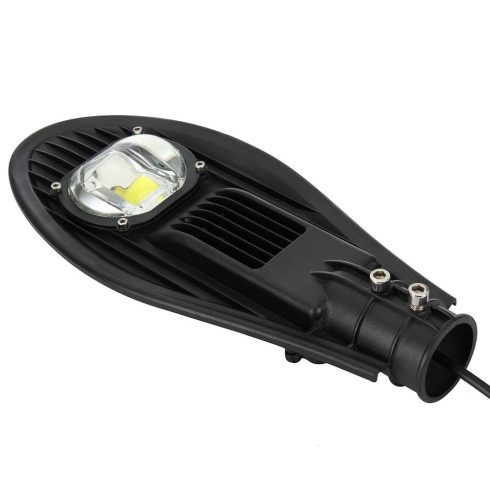 LED utcai világító lámpa, utcai projektor, 50W, IP65, hideg fehér fény, fekete
