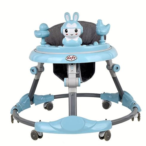 Baby Walker Felborulásgátló Sétálni Tanuló Baba játék Könnyű Összeszerelés 6-18 hónaposoknak Bébi Komp Bébikomp