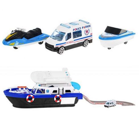 SIX-SIX-ZERO nagy méretű rendőrségi hajó kiegészítőkkel TŰZOLTÓ