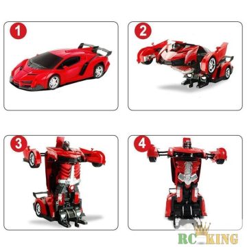   Glorious Mission Lamborghini Transform Robot 2.4G Távirányítású  Átalakuló Robot Autó Továbbfejlesztett változat