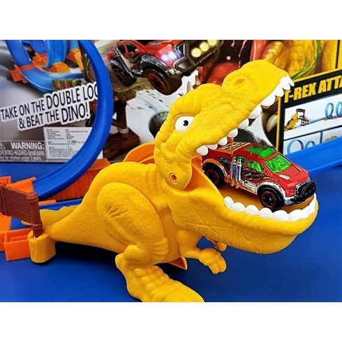 Metal Machines: T-Rex Dínó Motoros Kezdő  Pályakészlet Kisgyereknek Karácsonyra Tökéletes Ajándék Dinoszaurusz