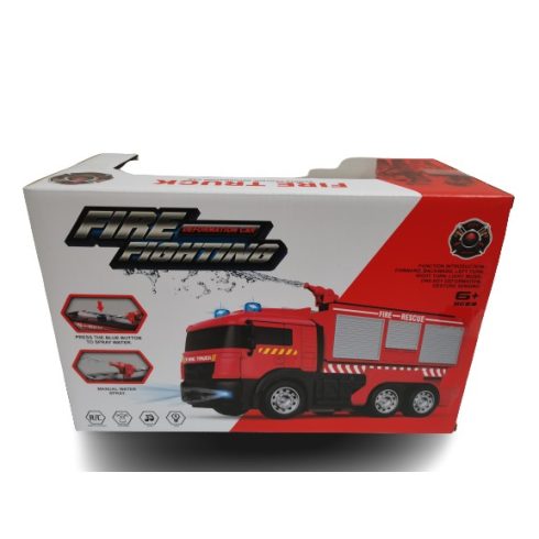 RC transzformer tűzoltó autó, vizet spriccel Akkus 3.7V