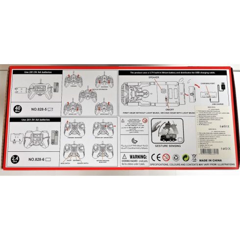 RC transzformer tűzoltó autó, vizet spriccel Akkus 3.7V