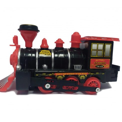 Star Toys Mozdony Fekete-piros Fény Hang (829-7)