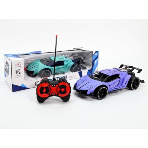 SPRAY Car Távirányítós Autó Füstölő Mechanizmussal 2 Szín Választható 24 Cm Akku 2.4Ghz