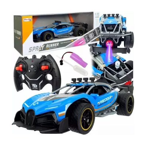 SPRAY Car Távirányítós Autó Füstölő Mechanizmussal 2 Szín Választható 24 Cm Akku 2.4Ghz