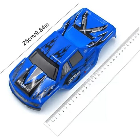 Rc Autó Karosszéria Modell Burkolat Wltoys A979 A979-04 1: 18 Rc Car Eredeti WlToys Alkatrész. Kék