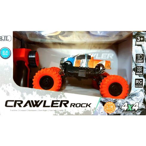 Crawler Rock 4WD 1:18 méretarányú 2,4 GHz-es távirányítós Pick Up 