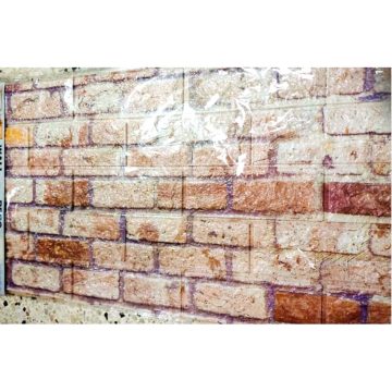   10 darab 3D ÖNTAPADÓS Falmatrica Tapéta 70 × 77 cm Natúr Tégla Dizájnnal