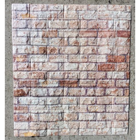 10 darab 3D ÖNTAPADÓS Falmatrica Tapéta 70 × 77 cm Natúr Tégla Dizájnnal