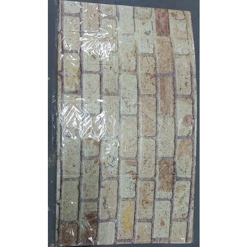10 darab 3D ÖNTAPADÓS Falmatrica Tapéta 70 × 77 cm Natúr Tégla Dizájnnal