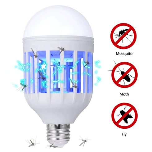 Elektromos szúnyogírtó LED izzó UV- fénnyel rovarirtó rovarcsapda Lámpa Zapp Light E27 15W