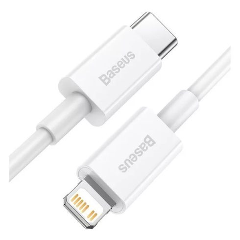 Baseus Superior USB-C - Lightning kábel, 20W, PD, 1,5m, fehér