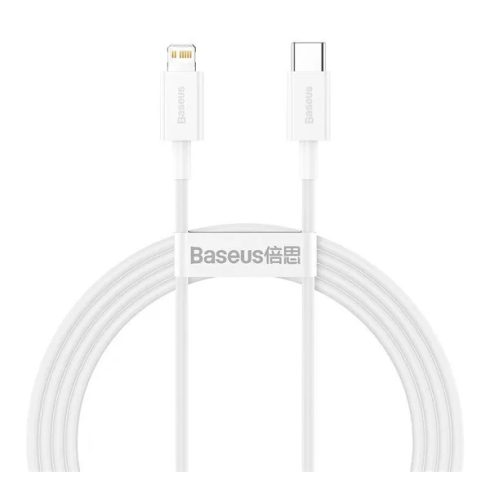 Baseus Superior USB-C - Lightning kábel, 20W, PD, 1,5m, fehér