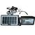 CCLamp Napelemes világítás készlet 3 db LED lámpával kábelekkel, 30W-os mini reflektorral és power bankkal. CL-03New