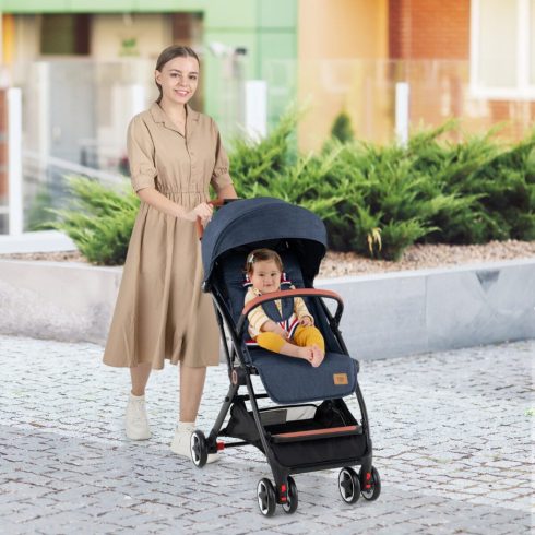 Canopy babakocsi állítható 95°-175° háttámlával Baby-Navy számára