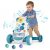 Baby Walker zenével & Könnyű, járássegítő formaválogatóval, forgó fogaskerekekkel, kék