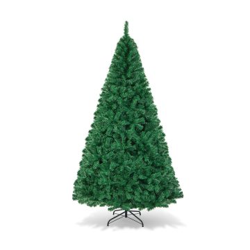 Műanyag PVC Karácsonyfa Szilárd Fém Állvánnyal - 8 ft