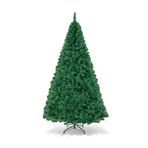 Műanyag PVC Karácsonyfa Szilárd Fém Állvánnyal - 8 ft