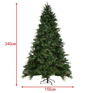 Műfenyő LED karácsonyfa állvánnyal 240 cm