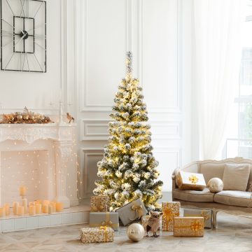 Tetszett karácsonyfa LED lámpákkal 135 cm