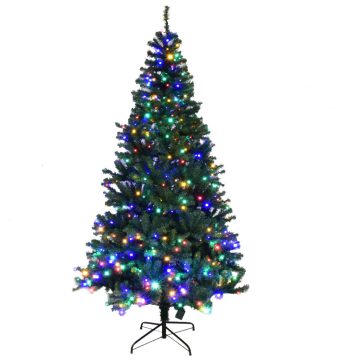 Műfenyő LED világítással 210 cm