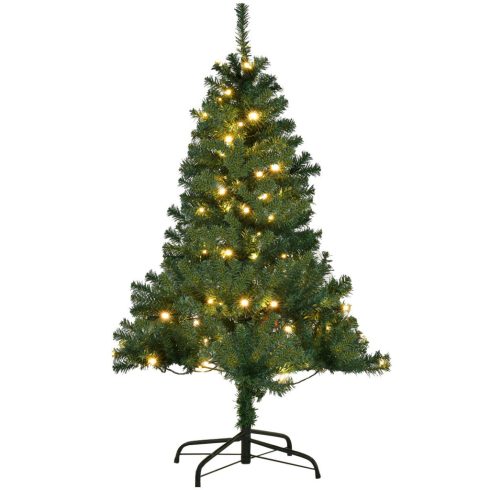 Műfenyő LED világítással Karácsonyi fa 120/180/210/240/270 cm Zöld-120 cm