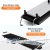 1800 W elektromos rács beltéri BBQ grill állítható hőmérsékletű 90 x 23 cm fekete