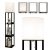 Modern polcos állólámpa Dimmable állólámpa fiókkal 26 x 26 x 159,5 cm